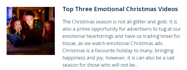 Top Three Emotional Christmas Campaigns