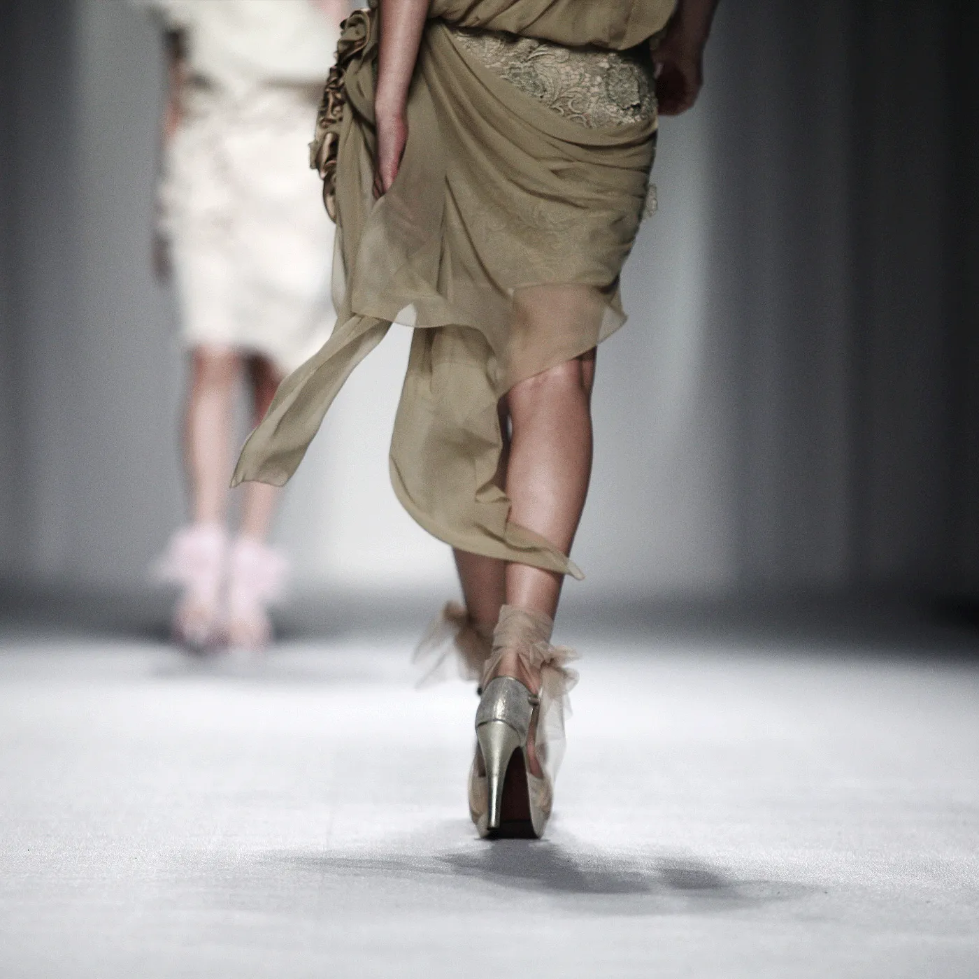 image of model walking on runway